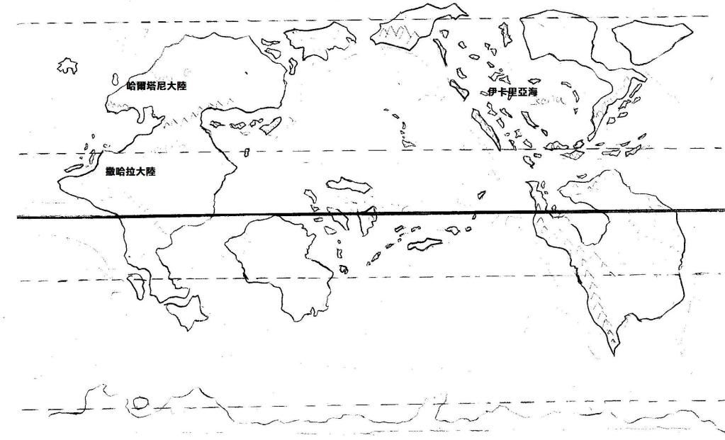 注: 此地图符合板块构造学说