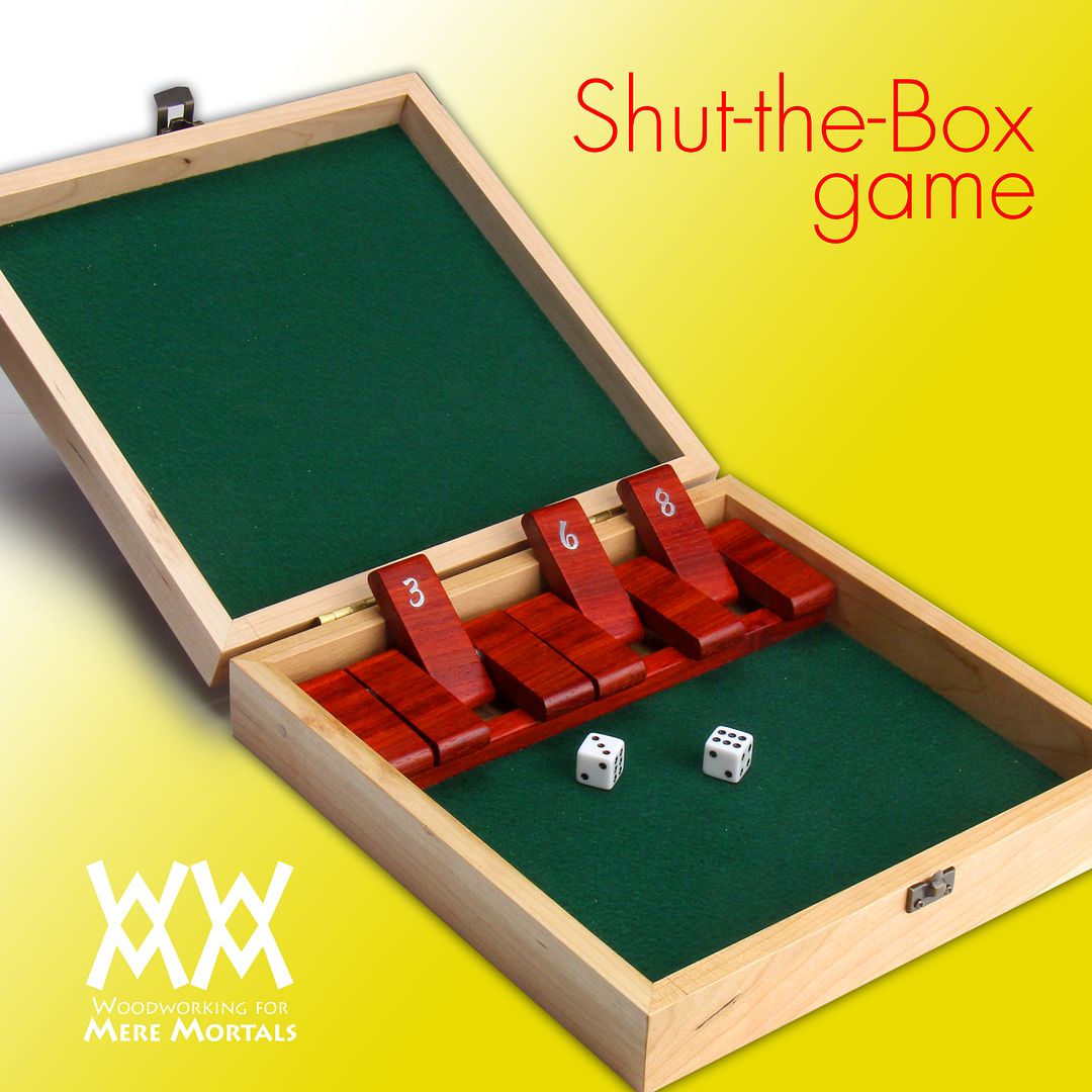 Make a Shut-the-box game | Woodworking for Mere Mortals