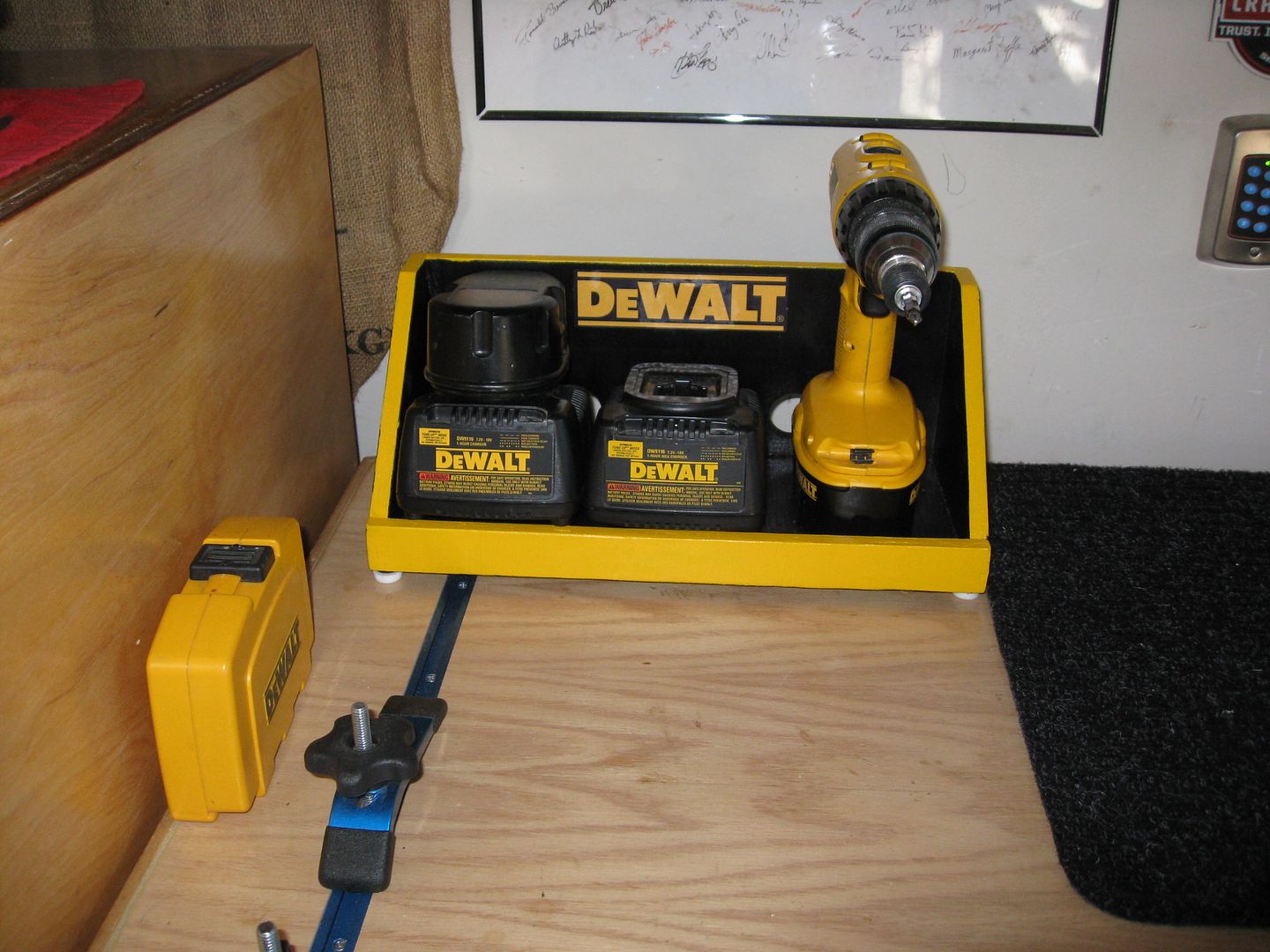 charging station for your power tools i like how ron ward made this