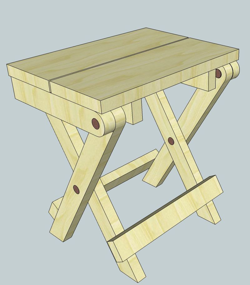Woodwork Folding Wooden Stool Plans Free PDF Plans