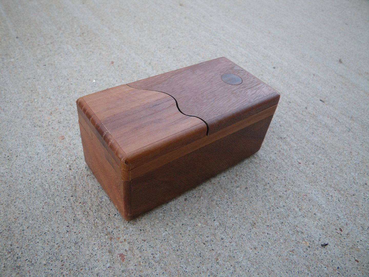 Puzzle box and Christmas ornaments