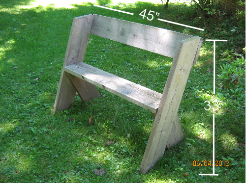 Woodwork Simple Outdoor Bench Design PDF Plans