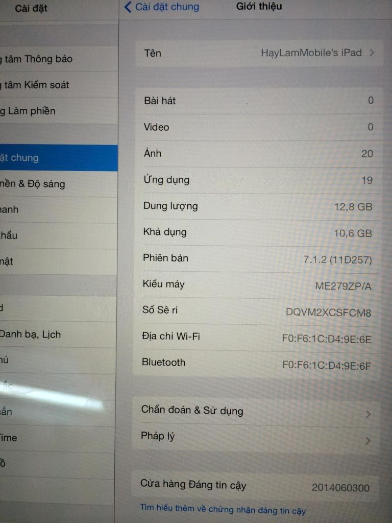 iPad mini 2 16G wifi Trắng còn BH Apple - 8