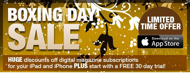 BOXING DAY SALE - LIMITED TIME OFFER