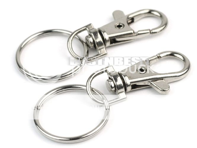 12 x Lobster Clasps Swivel Trigger Clips Snap Hooks Bag Key Ring