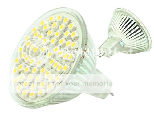 MR16 60 SMD LED Bulb Lamp Spot Light Warm White 3500K  