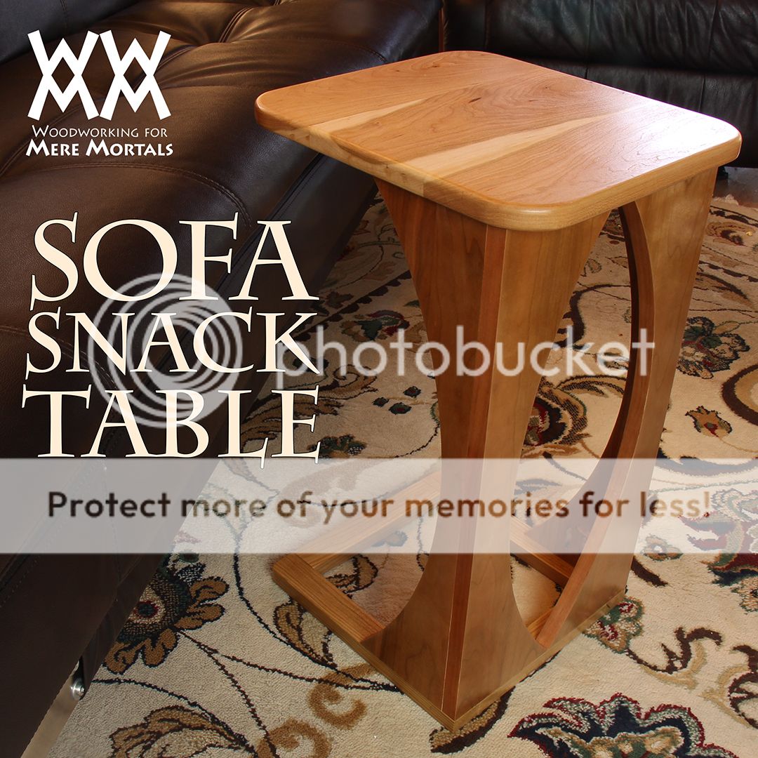 Make a sofa snack table for your living room ...