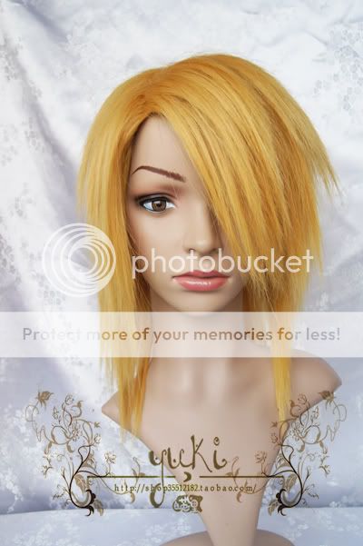 Gian·Karuro Lucky Dog Gold Blonde Party Cosplay Wig Costume coser Short Hair